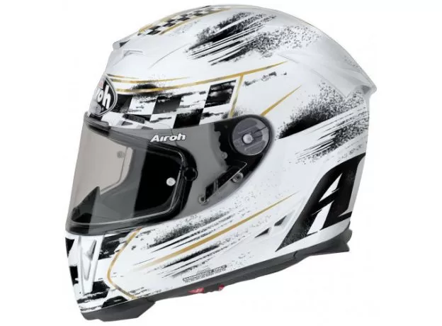 AIROH Шлем GP500, Размер: XL, Цвет: CHECK - WHITE GLOSS